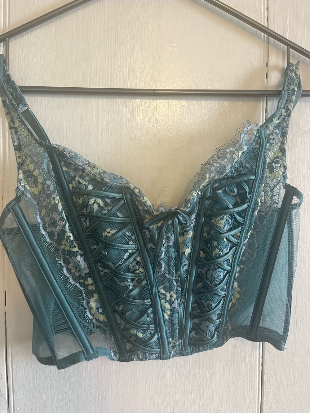 Victoria's Secret Teal Lace Bustier